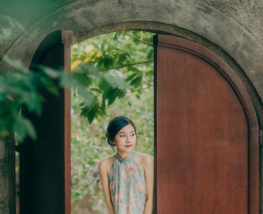 Chụp ảnh áo dài Tết tại bảo tàng áo dài quận 9 - Concept Yếm miên